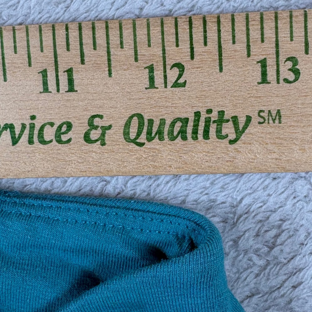 Toad&Co Terrane 7/8 Tight Curacao Teal Organic Cotton Ankle Leggings Small - Picture 4 of 8
